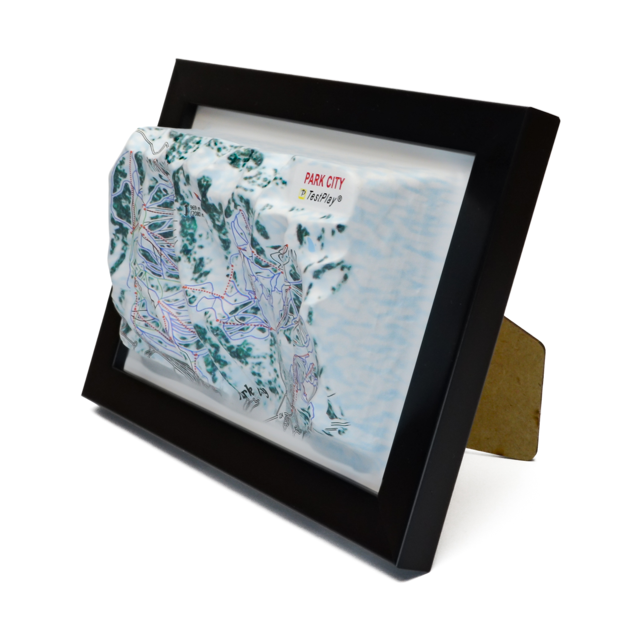 Park City 3D Ski Map by TestPlay - Souvenir, Keepsake, Decor