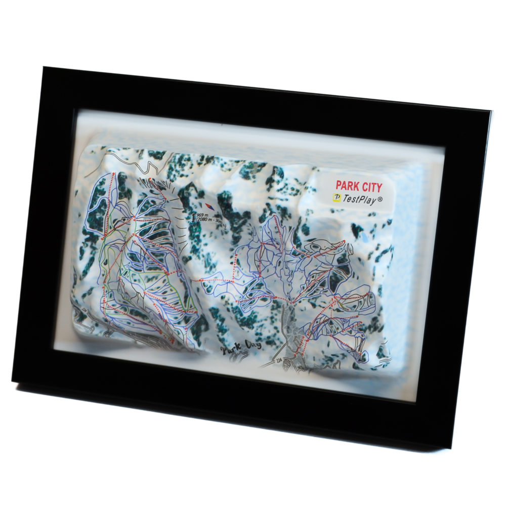 Park City 3D Ski Map by TestPlay - Souvenir, Keepsake, Decor