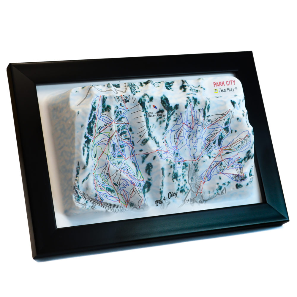 Park City 3D Ski Map by TestPlay - Souvenir, Keepsake, Decor