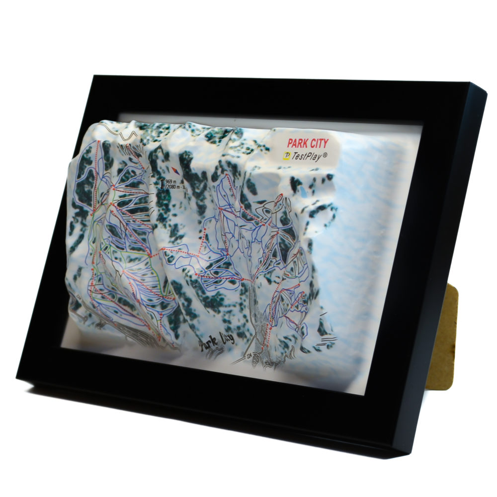 Park City 3D Ski Map by TestPlay - Souvenir, Keepsake, Decor