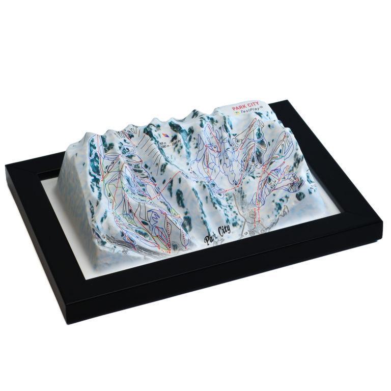 Park City 3D Ski Map by TestPlay - Souvenir, Keepsake, Decor