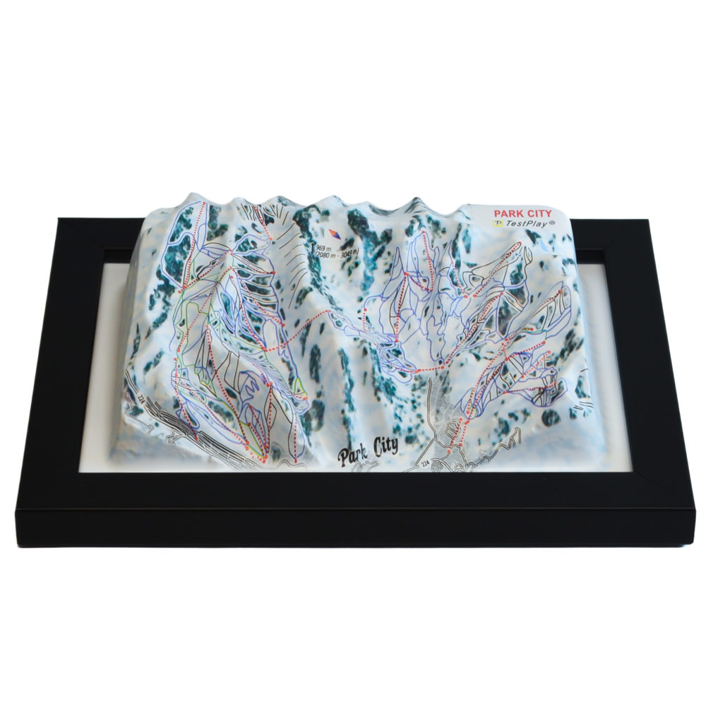 Park City 3D Ski Map by TestPlay - Souvenir, Keepsake, Decor