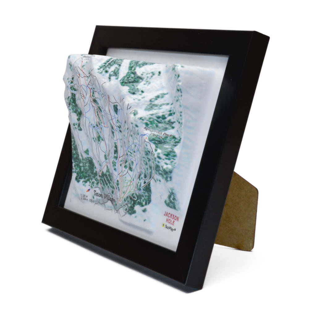 Jackson Hole 3D Ski Map by TestPlay - Souvenir, Keepsake, Decor
