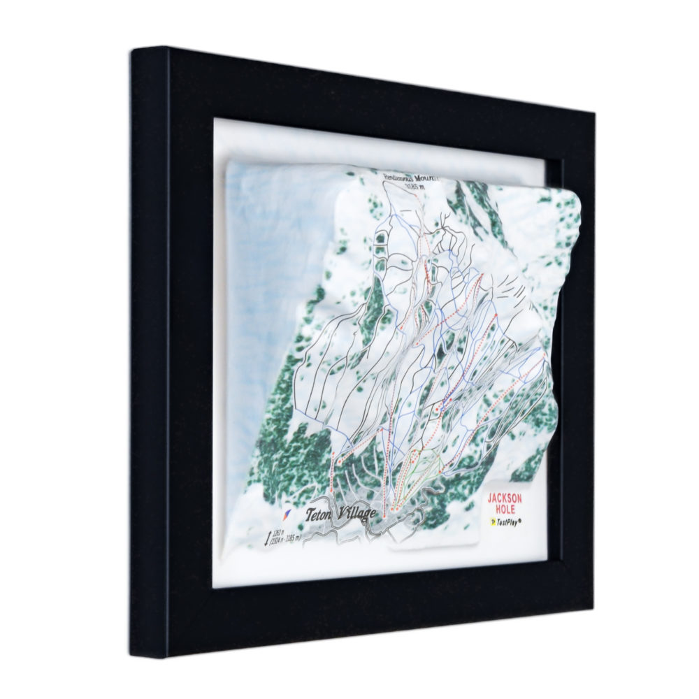 Jackson Hole 3D Ski Map by TestPlay - Souvenir, Keepsake, Decor