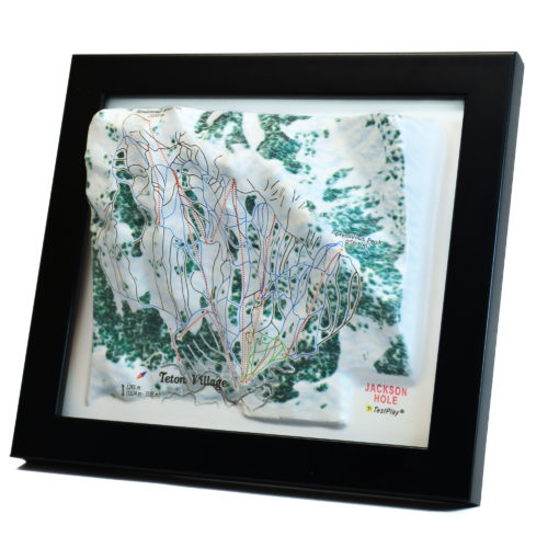 Jackson Hole 3D Ski Map by TestPlay - Souvenir, Keepsake, Decor
