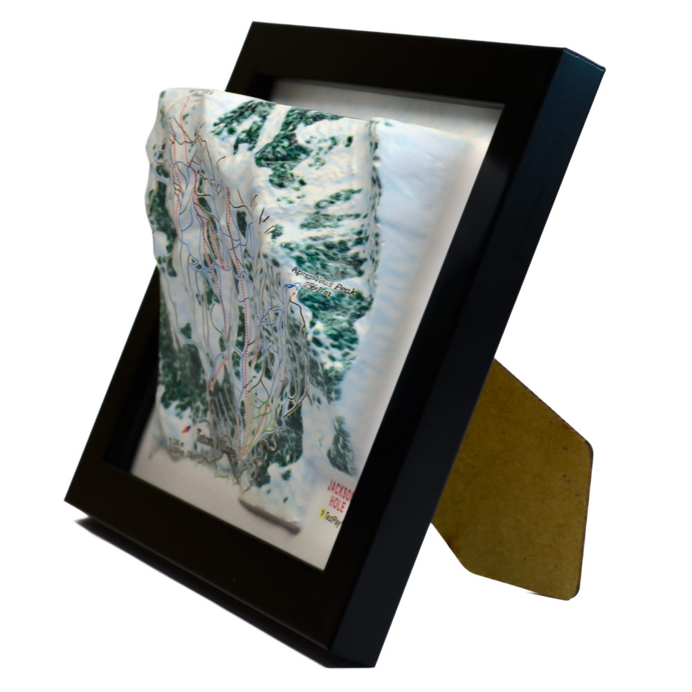 Jackson Hole 3D Ski Map by TestPlay - Souvenir, Keepsake, Decor