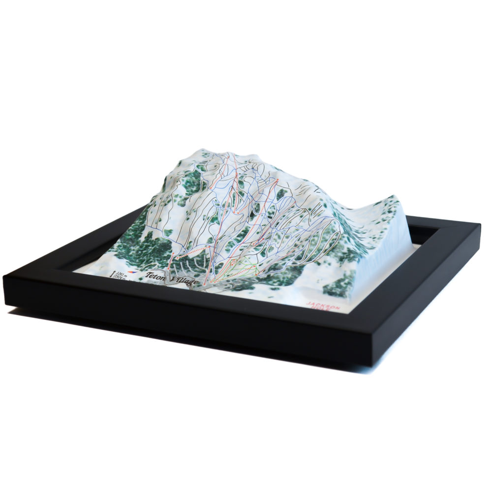 Jackson Hole 3D Ski Map by TestPlay - Souvenir, Keepsake, Decor