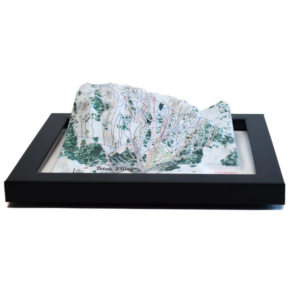 Jackson Hole 3D Ski Map by TestPlay - Souvenir, Keepsake, Decor