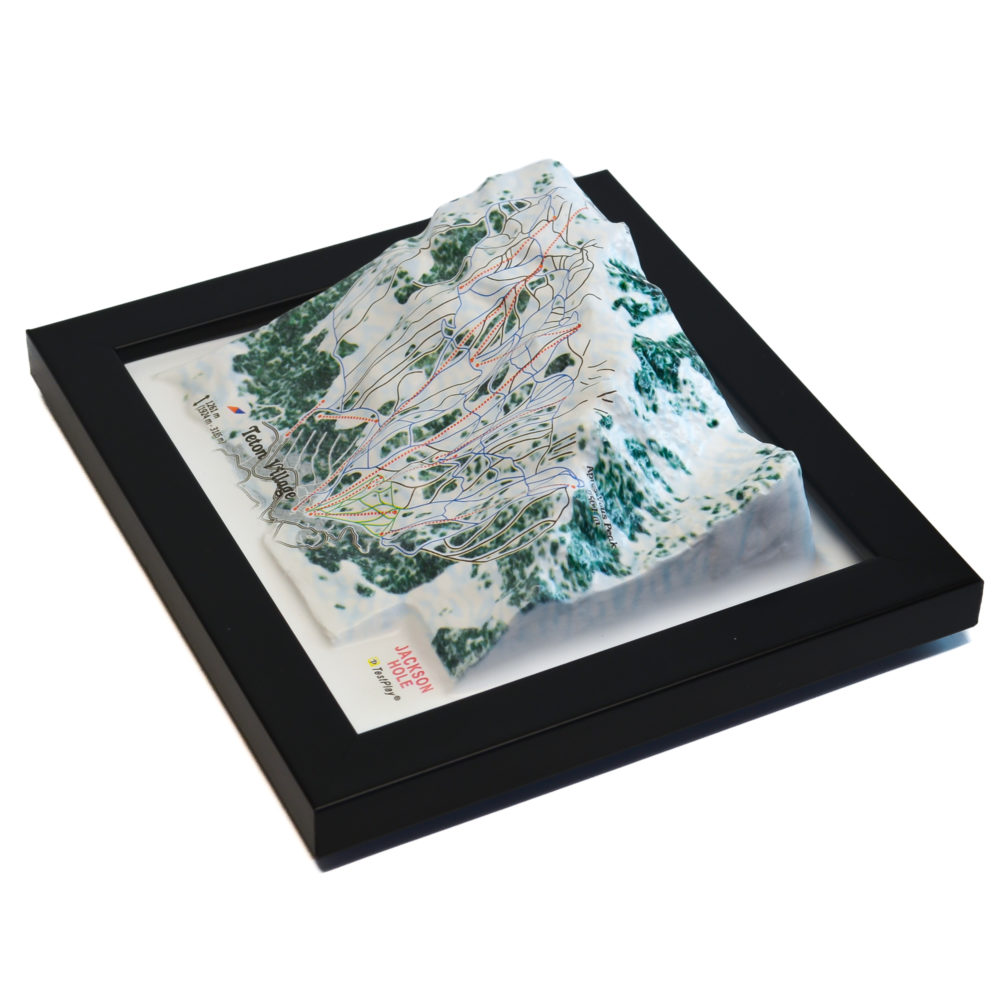 Jackson Hole 3D Ski Map by TestPlay - Souvenir, Keepsake, Decor