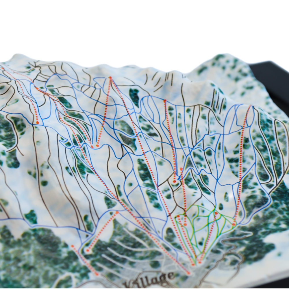 Jackson Hole 3D Ski Map by TestPlay - Souvenir, Keepsake, Decor
