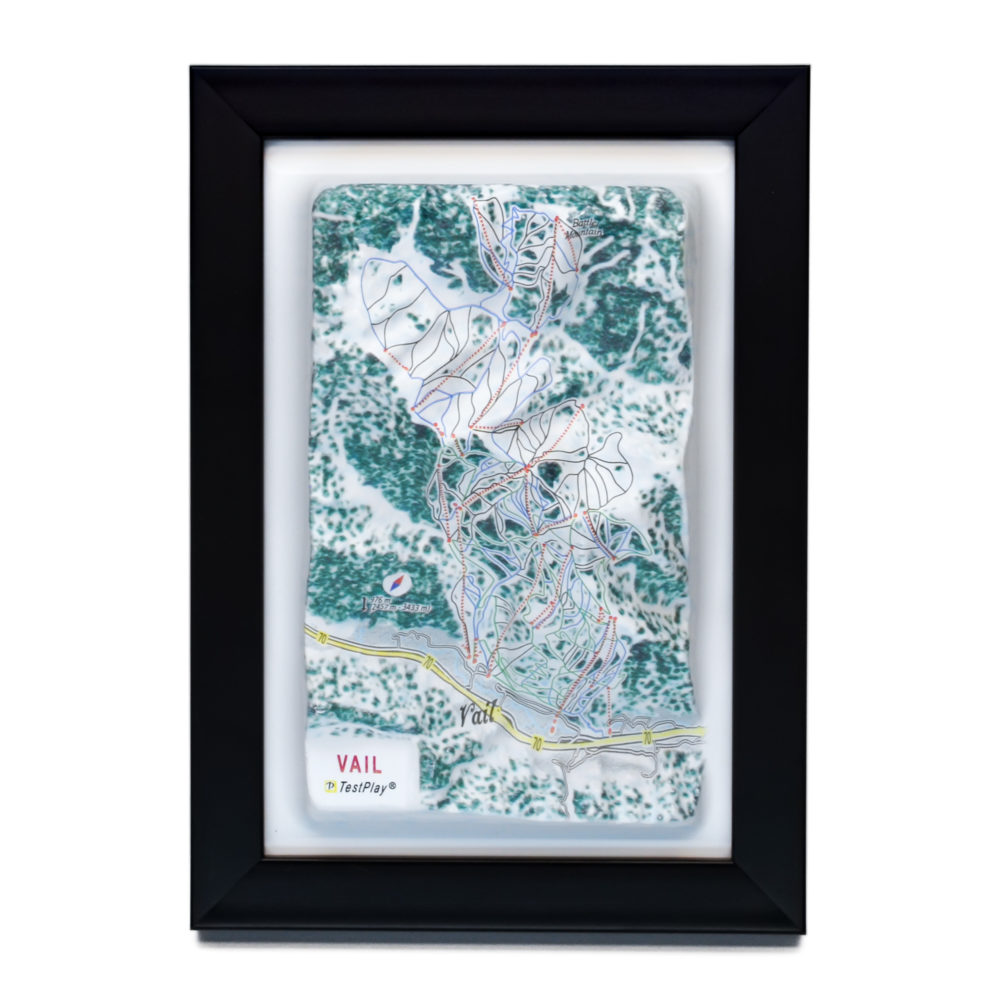 Vail 3D Ski Map by TestPlay - Souvenir, Keepsake, Decor
