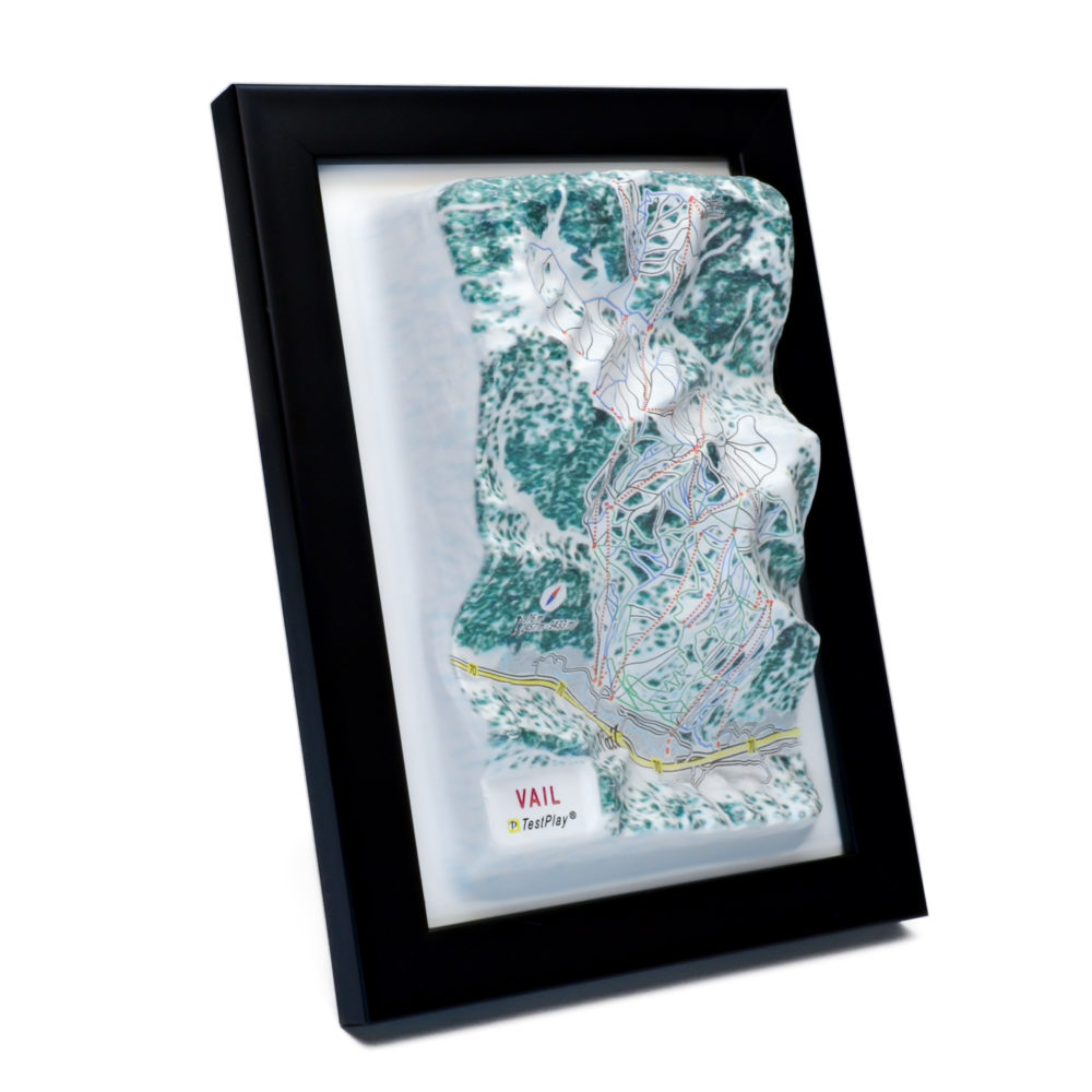 Vail 3D Ski Map by TestPlay - Souvenir, Keepsake, Decor