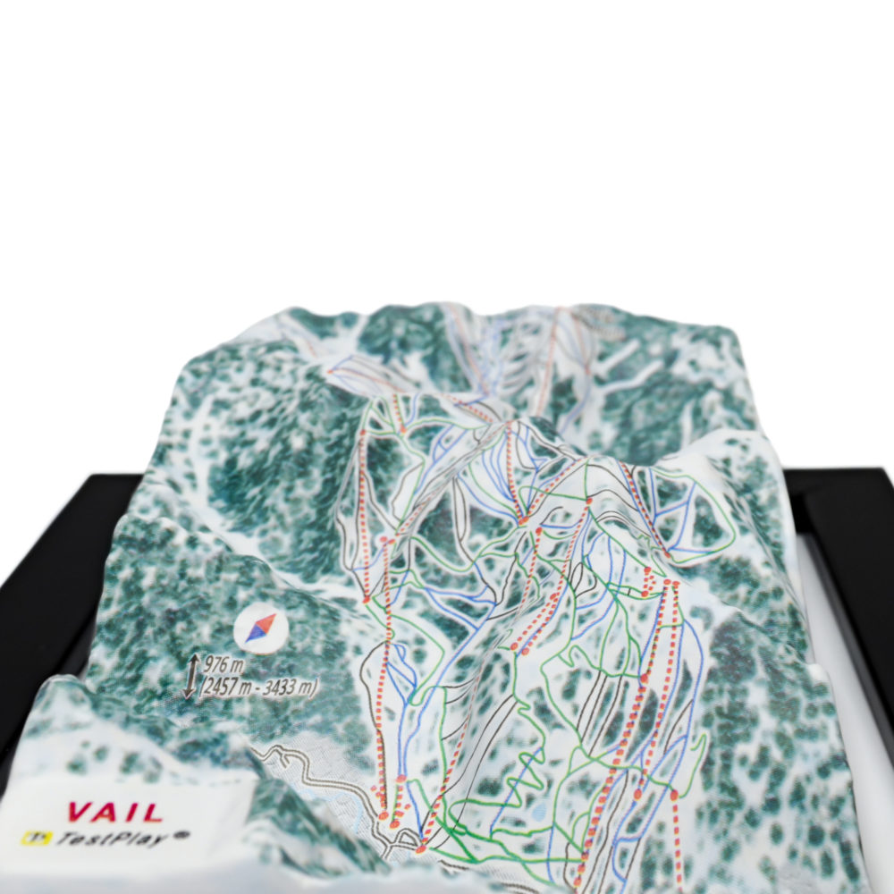 Vail 3D Ski Map by TestPlay - Souvenir, Keepsake, Decor