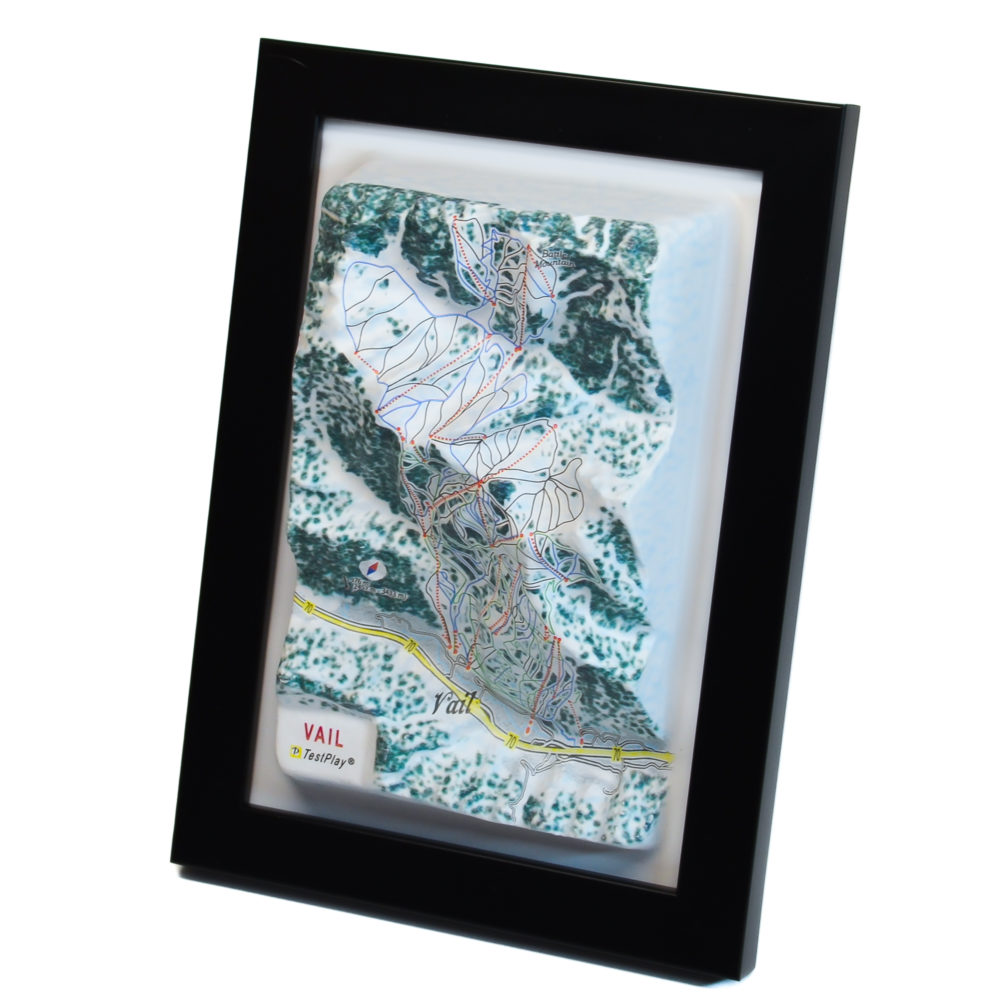 Vail 3D Ski Map by TestPlay - Souvenir, Keepsake, Decor