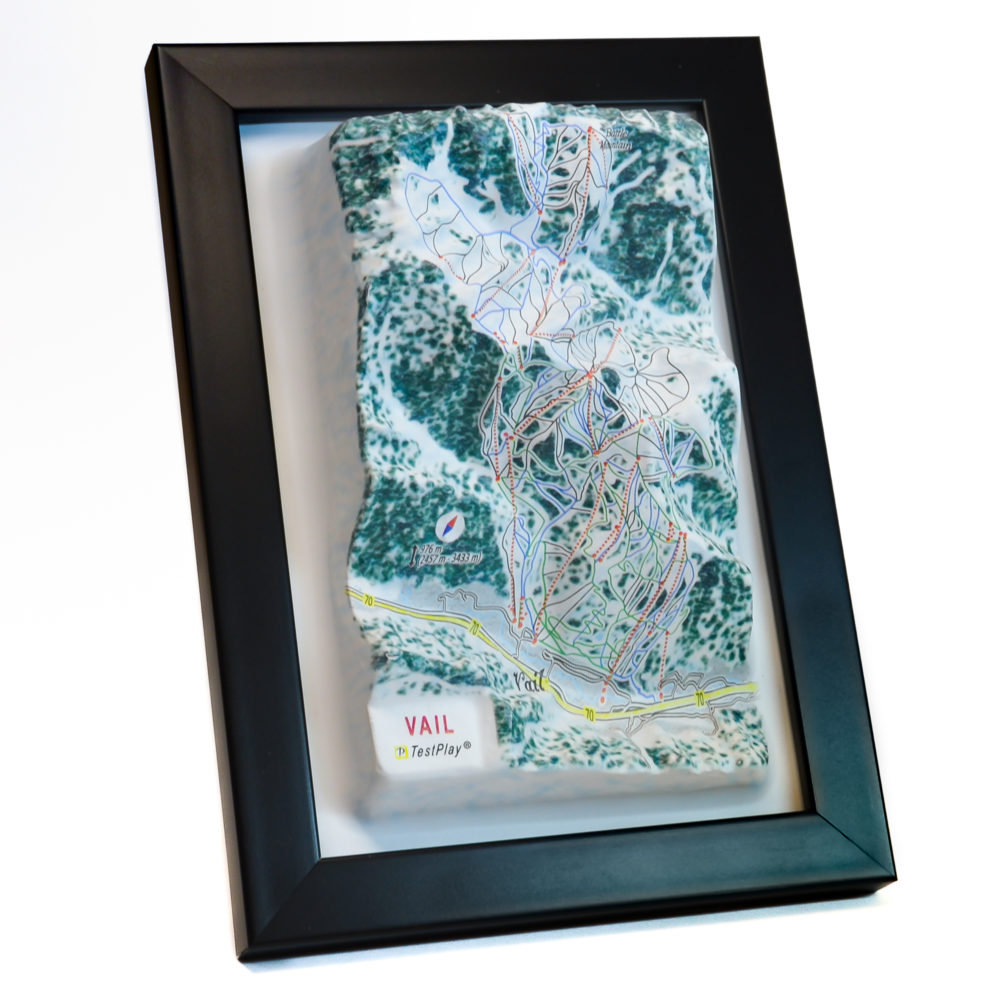 Vail 3D Ski Map by TestPlay - Souvenir, Keepsake, Decor
