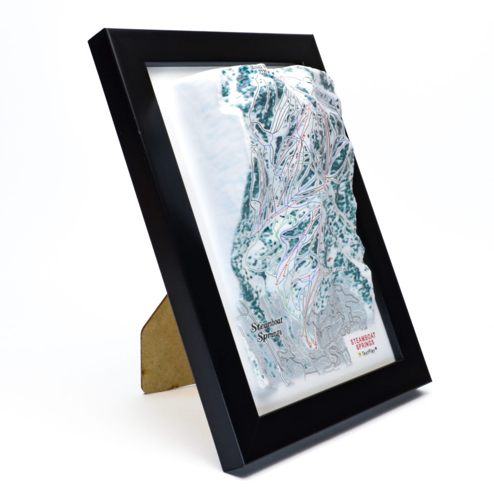 Steamboat Springs 3D Ski Map by TestPlay - Souvenir, Keepsake, Decor