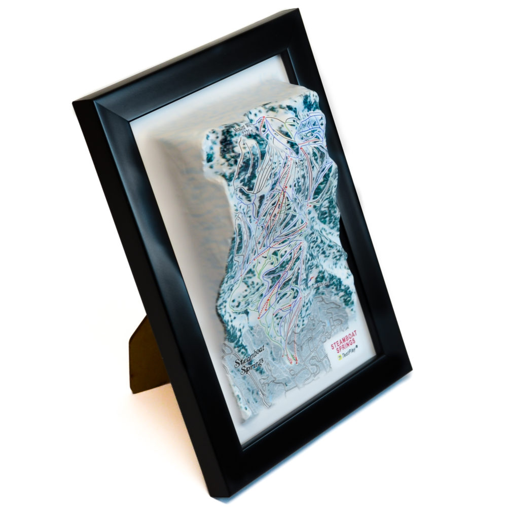 Steamboat Springs 3D Ski Map by TestPlay - Souvenir, Keepsake, Decor
