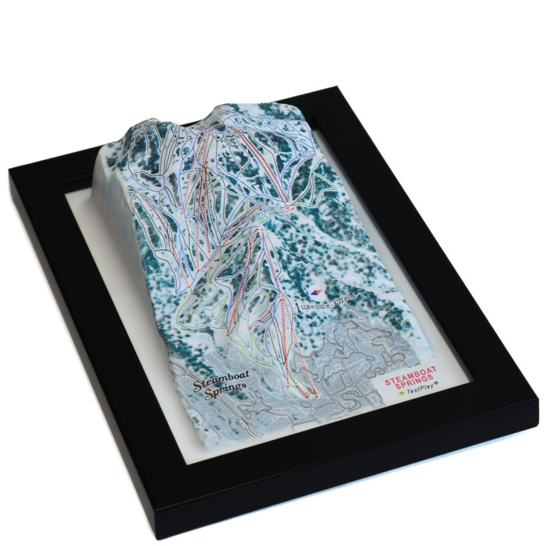 Steamboat Springs 3D Ski Map by TestPlay - Souvenir, Keepsake, Decor