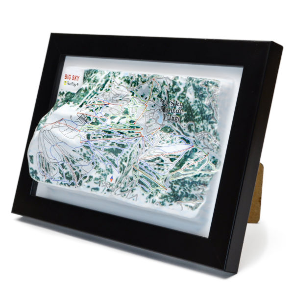 Big Sky 3D Ski Map by TestPlay - Souvenir, Keepsake, Decor