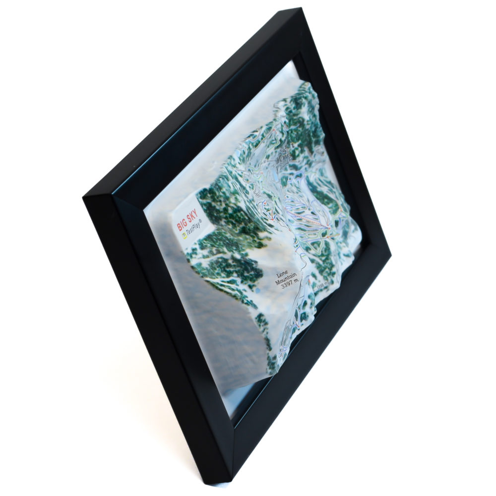 Big Sky 3D Ski Map by TestPlay - Souvenir, Keepsake, Decor