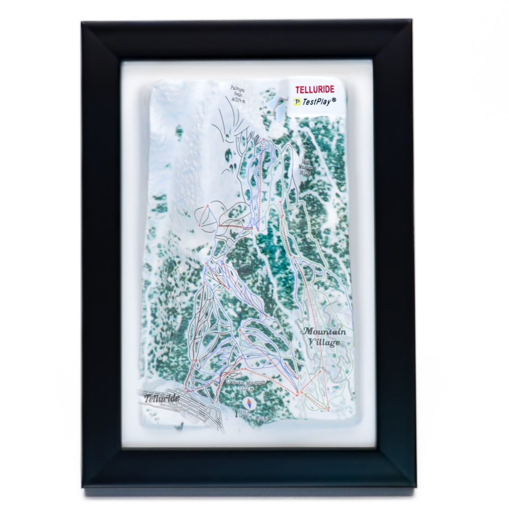 Telluride 3D Ski Map by TestPlay - Souvenir, Keepsake, Decor