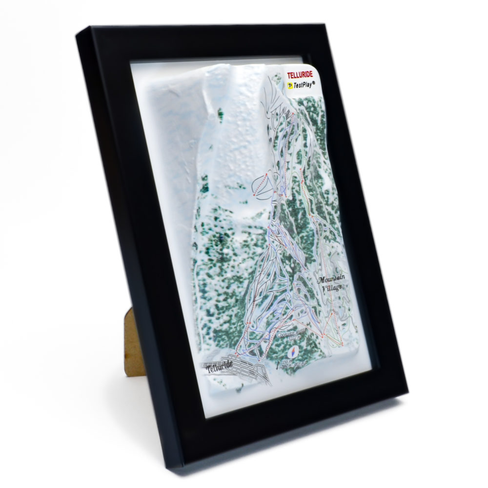 Telluride 3D Ski Map by TestPlay - Souvenir, Keepsake, Decor