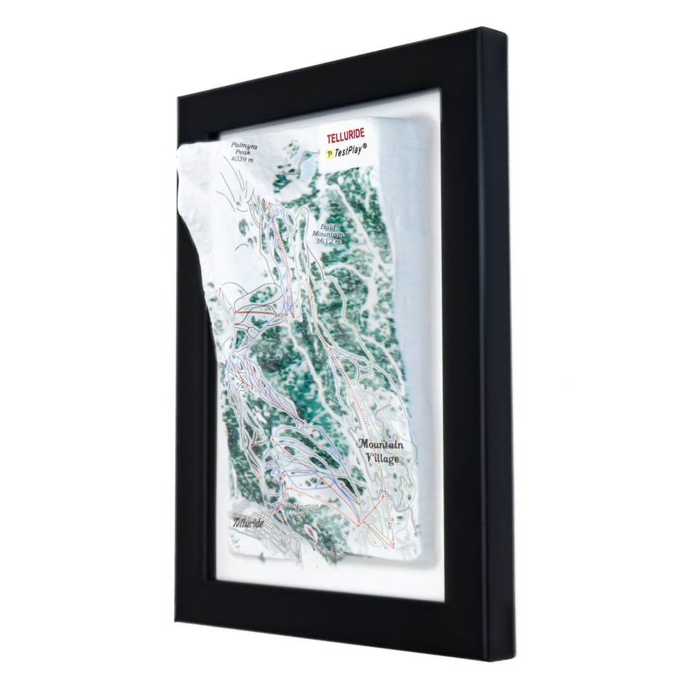 Telluride 3D Ski Map by TestPlay - Souvenir, Keepsake, Decor