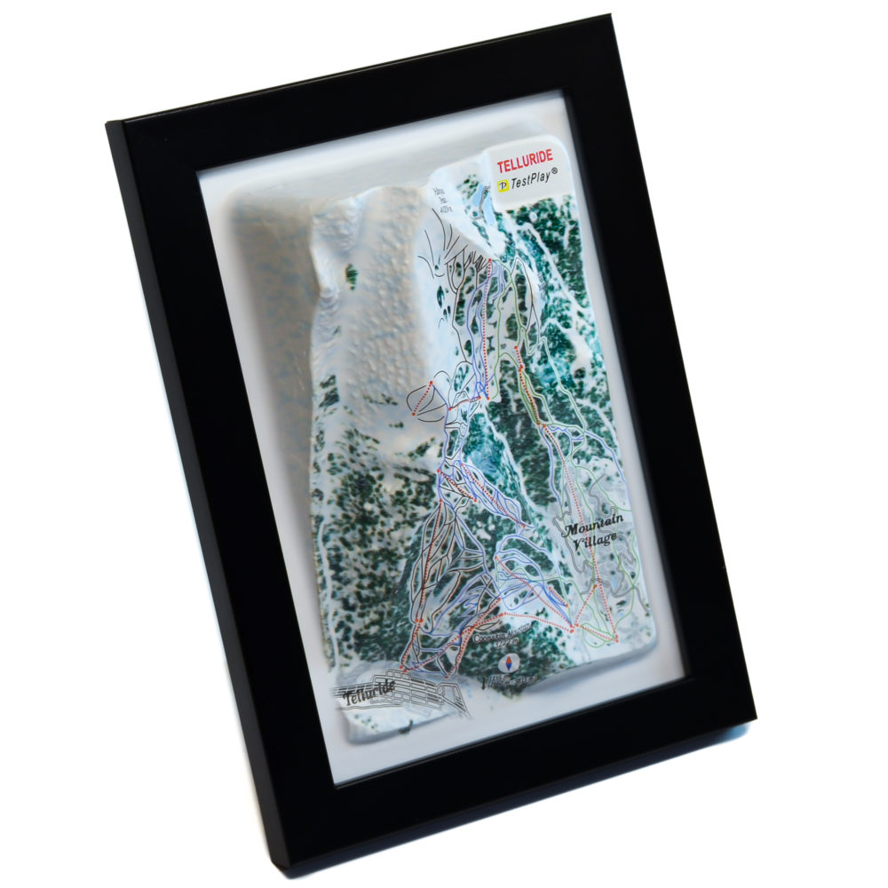 Telluride 3D Ski Map by TestPlay - Souvenir, Keepsake, Decor