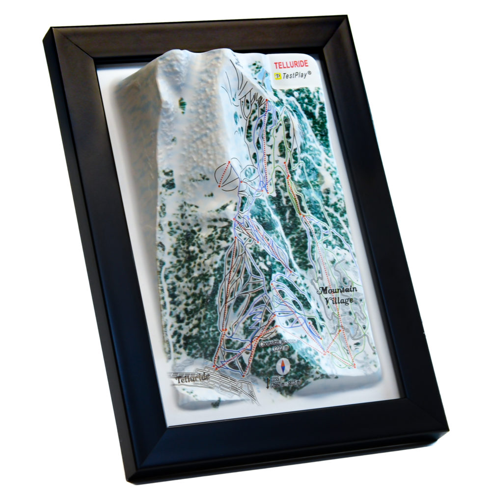 Telluride 3D Ski Map by TestPlay - Souvenir, Keepsake, Decor