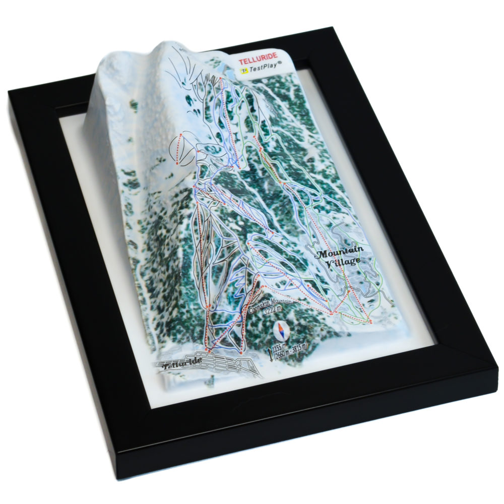 Telluride 3D Ski Map by TestPlay - Souvenir, Keepsake, Decor