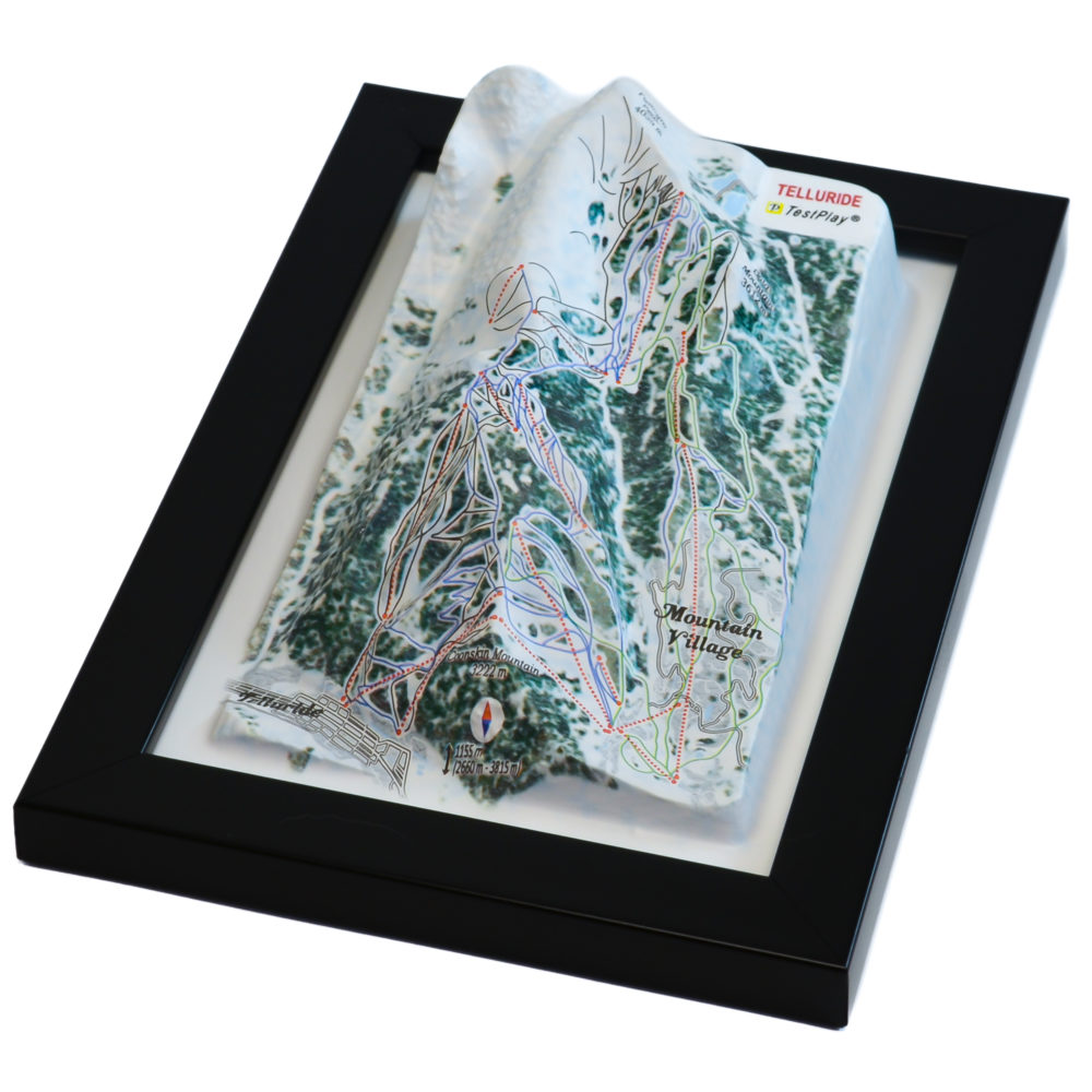 Telluride 3D Ski Map by TestPlay - Souvenir, Keepsake, Decor