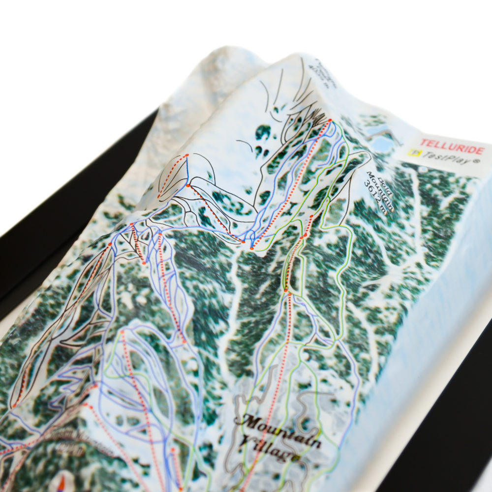 Telluride 3D Ski Map by TestPlay - Souvenir, Keepsake, Decor