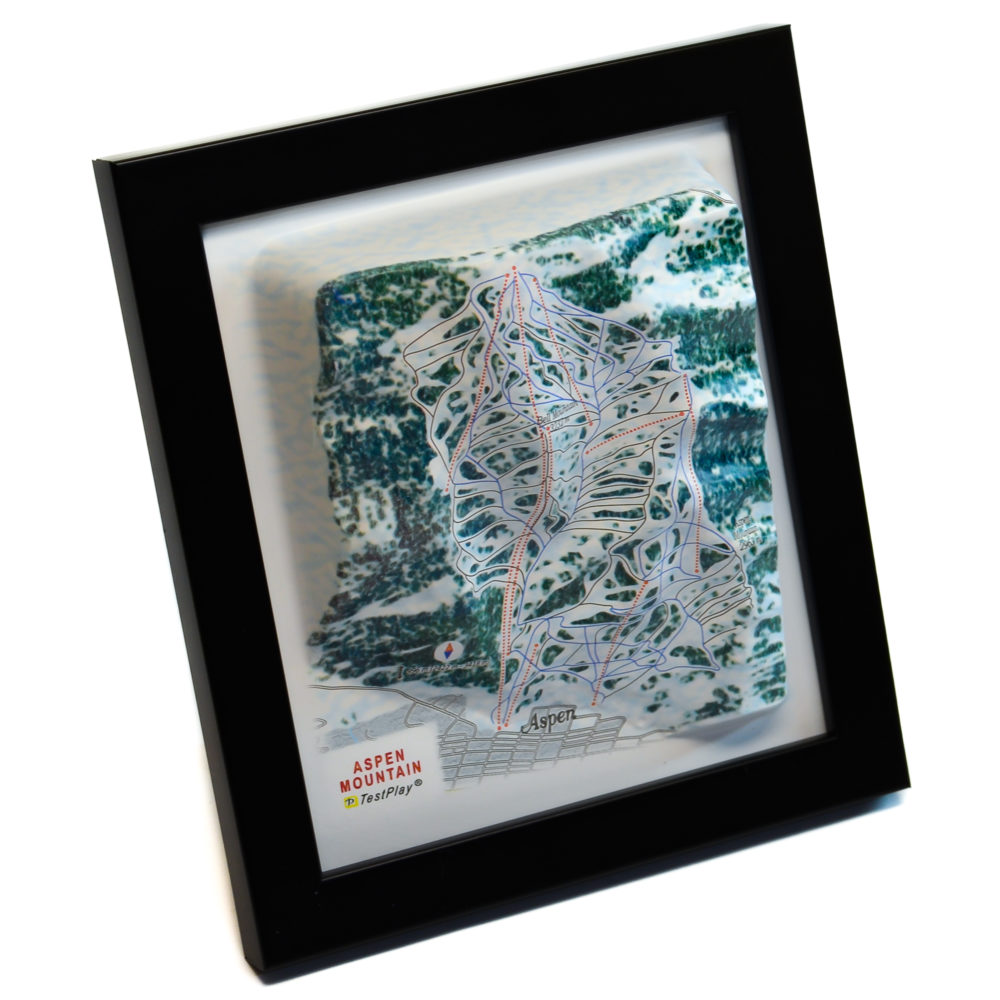 08_Aspen Mountain 3D Ski Map_01 Aspen Mountain 3D Ski Map by TestPlay - Souvenir, Keepsake, Decor