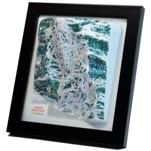 Aspen Mountain 3D Ski Map by TestPlay - Souvenir, Keepsake, Decor