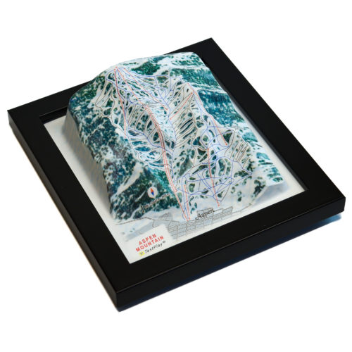 Aspen Mountain 3D Ski Map by TestPlay - Souvenir, Keepsake, Decor