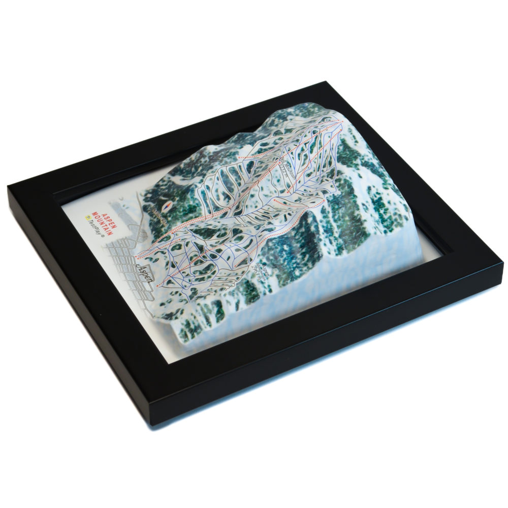 08_Aspen Mountain 3D Ski Map_06 Aspen Mountain 3D Ski Map by TestPlay - Souvenir, Keepsake, Decor