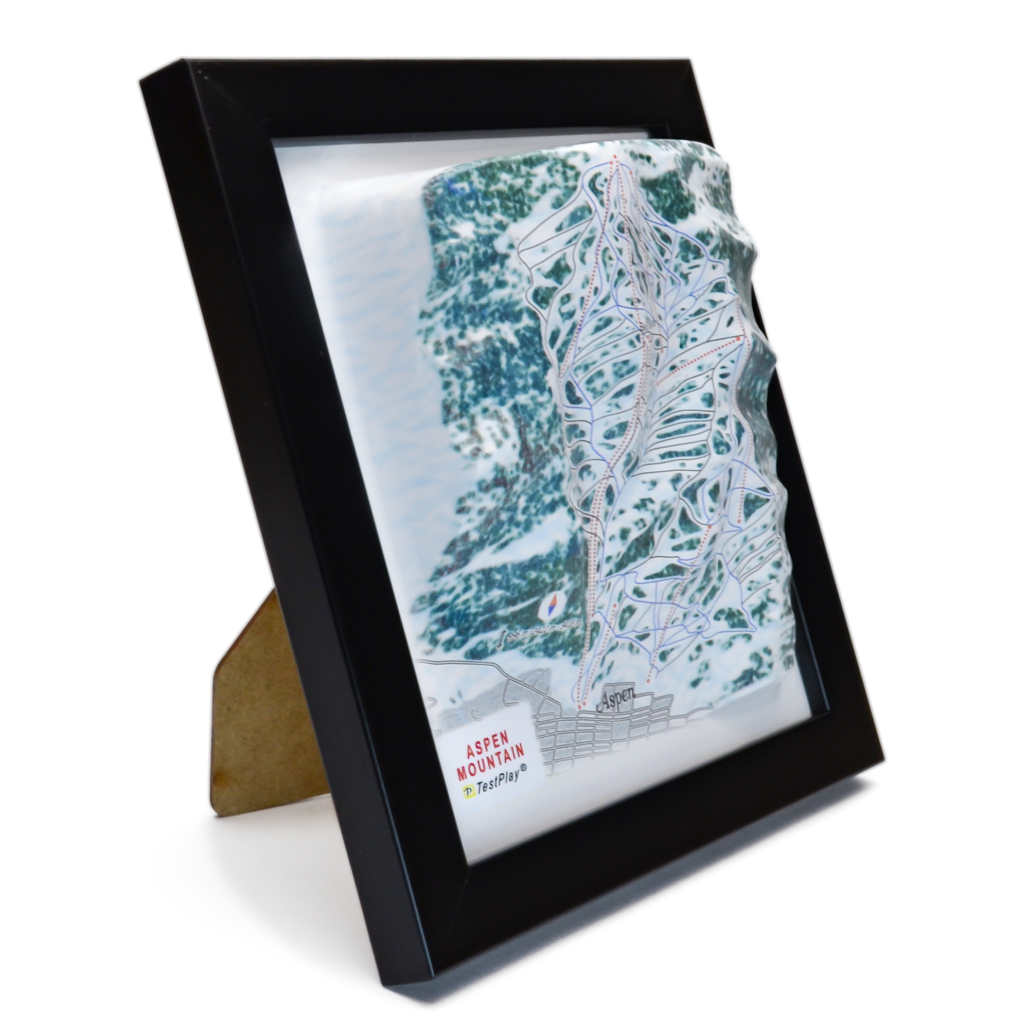 Aspen Mountain 3D Ski Map by TestPlay - Souvenir, Keepsake, Decor