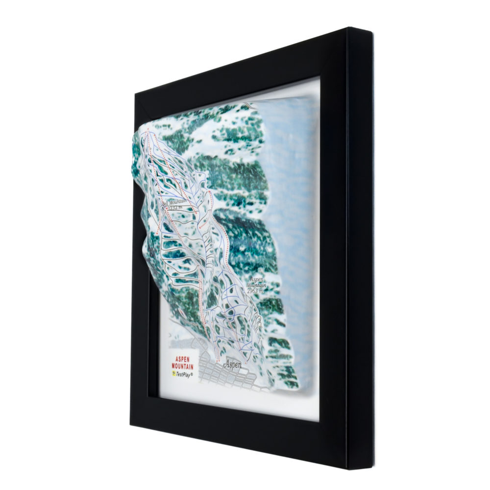 08_Aspen Mountain 3D Ski Map_11 Aspen Mountain 3D Ski Map by TestPlay - Souvenir, Keepsake, Decor