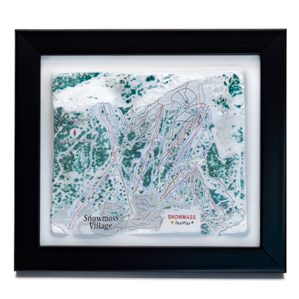 09_Snowmass 3D Ski Map_01 Snowmass 3D Ski Map by TestPlay - Souvenir, Keepsake, Decor