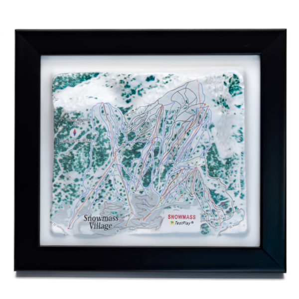 Snowmass 3D Ski Map by TestPlay - Souvenir, Keepsake, Decor