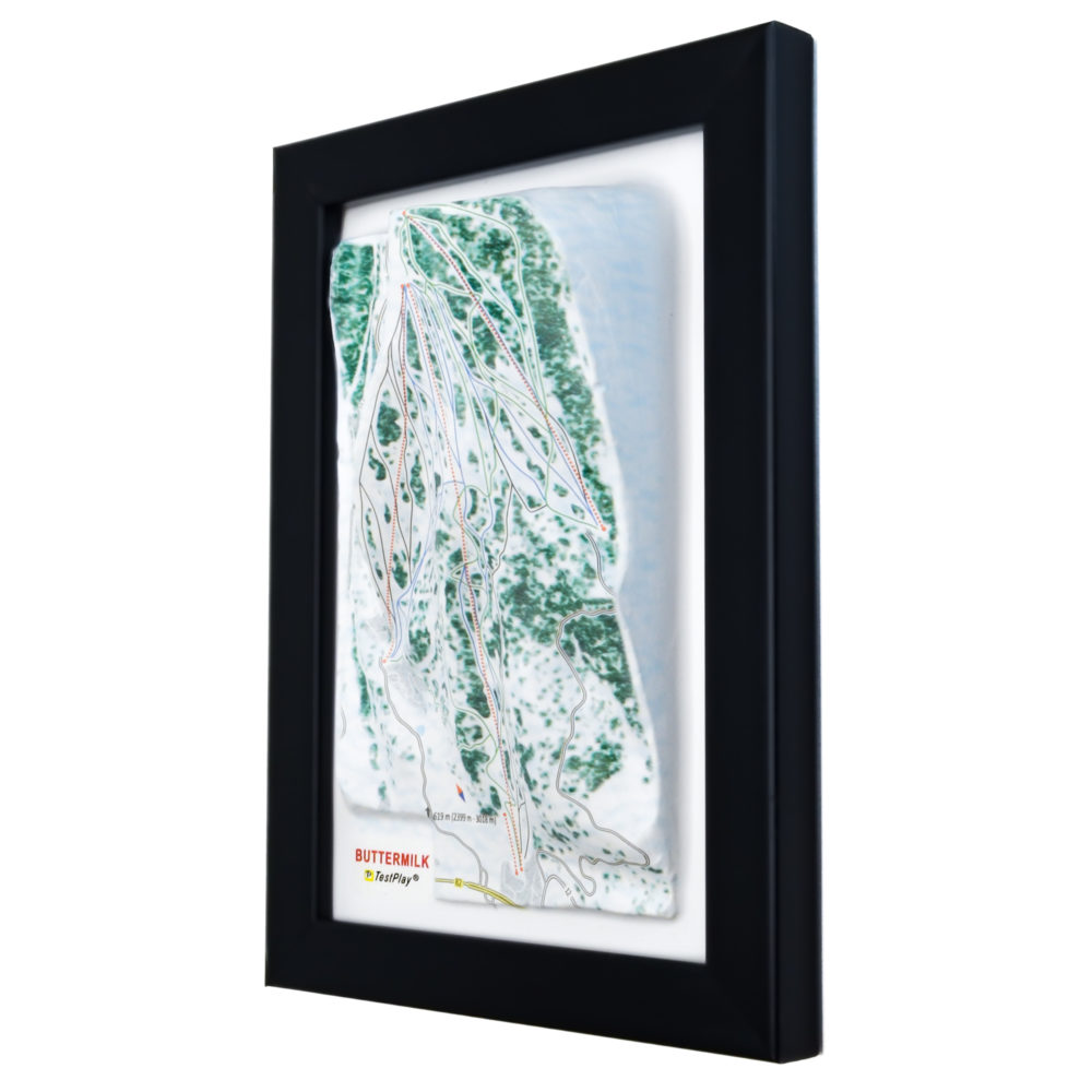 Buttermilk 3D Ski Map by TestPlay - Souvenir, Keepsake, Decor