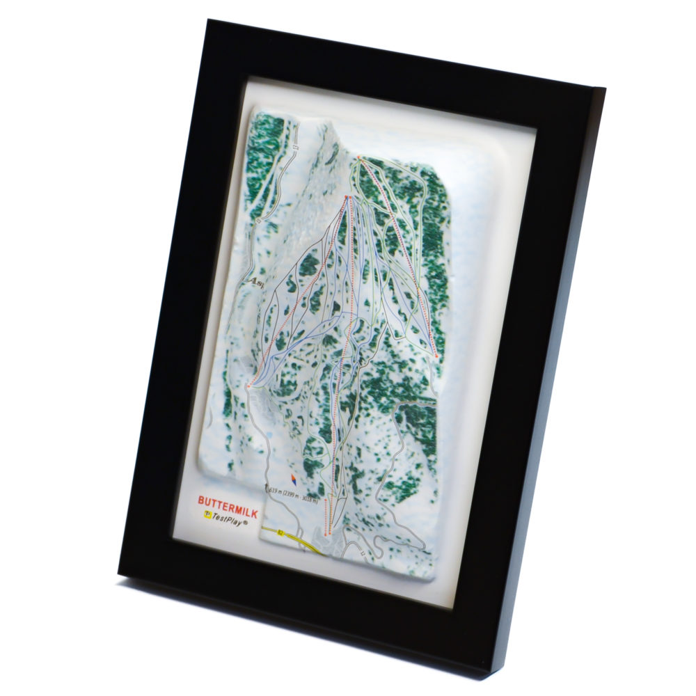 Buttermilk 3D Ski Map by TestPlay - Souvenir, Keepsake, Decor