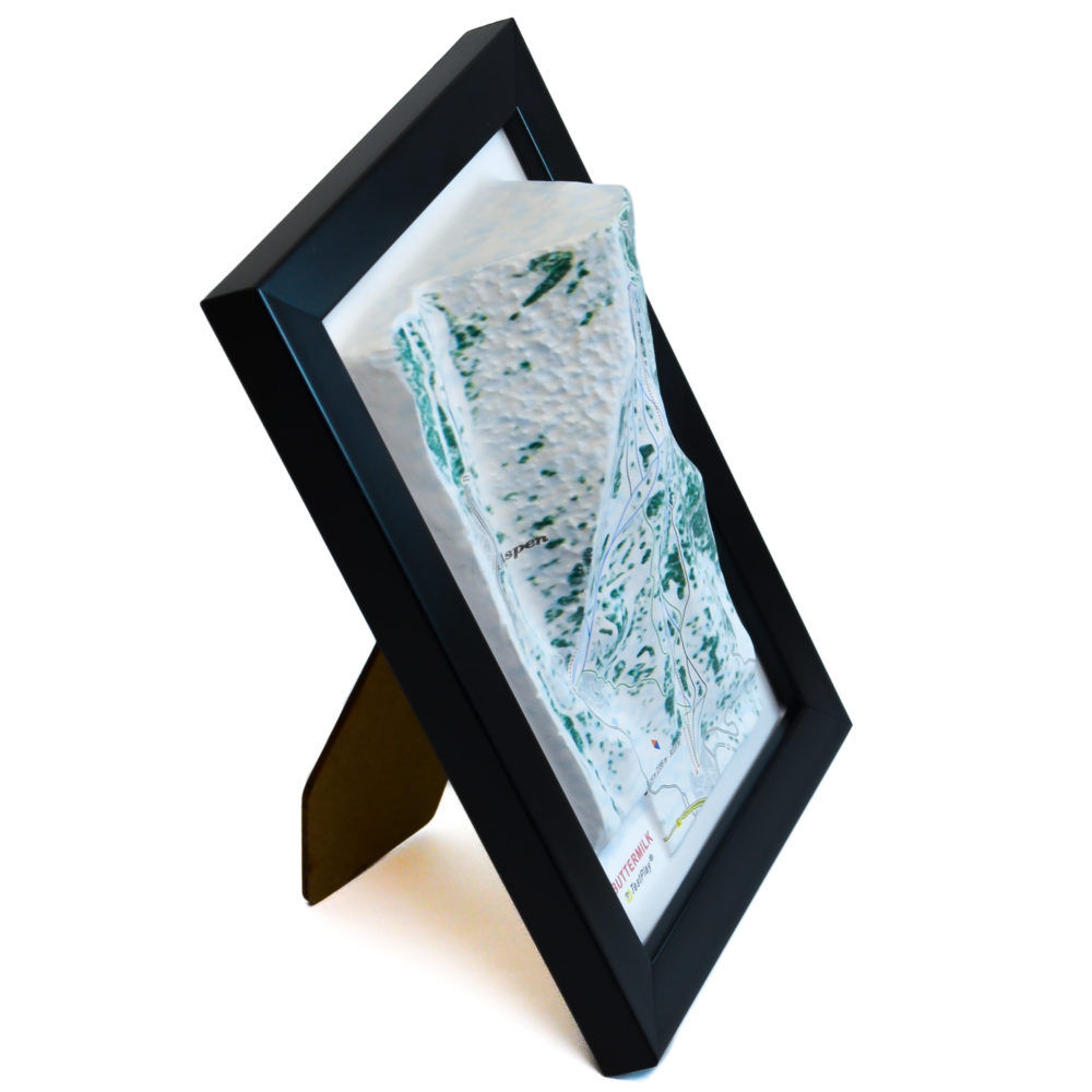 Buttermilk 3D Ski Map by TestPlay - Souvenir, Keepsake, Decor