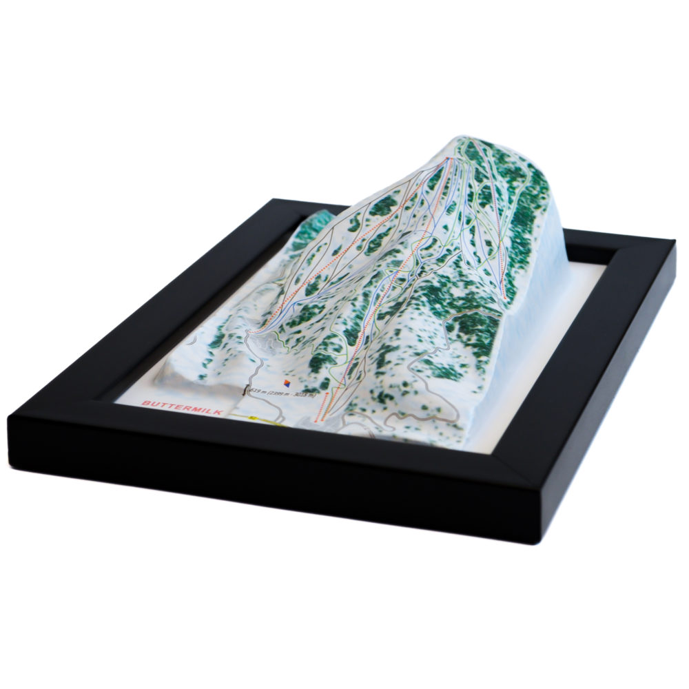 Buttermilk 3D Ski Map by TestPlay - Souvenir, Keepsake, Decor