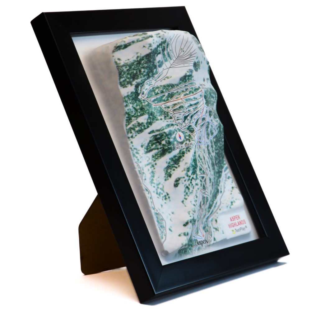 11_Aspen Highlands 3D Ski Map_03 Aspen Highlands 3D Ski Map by TestPlay - Souvenir, Keepsake, Decor