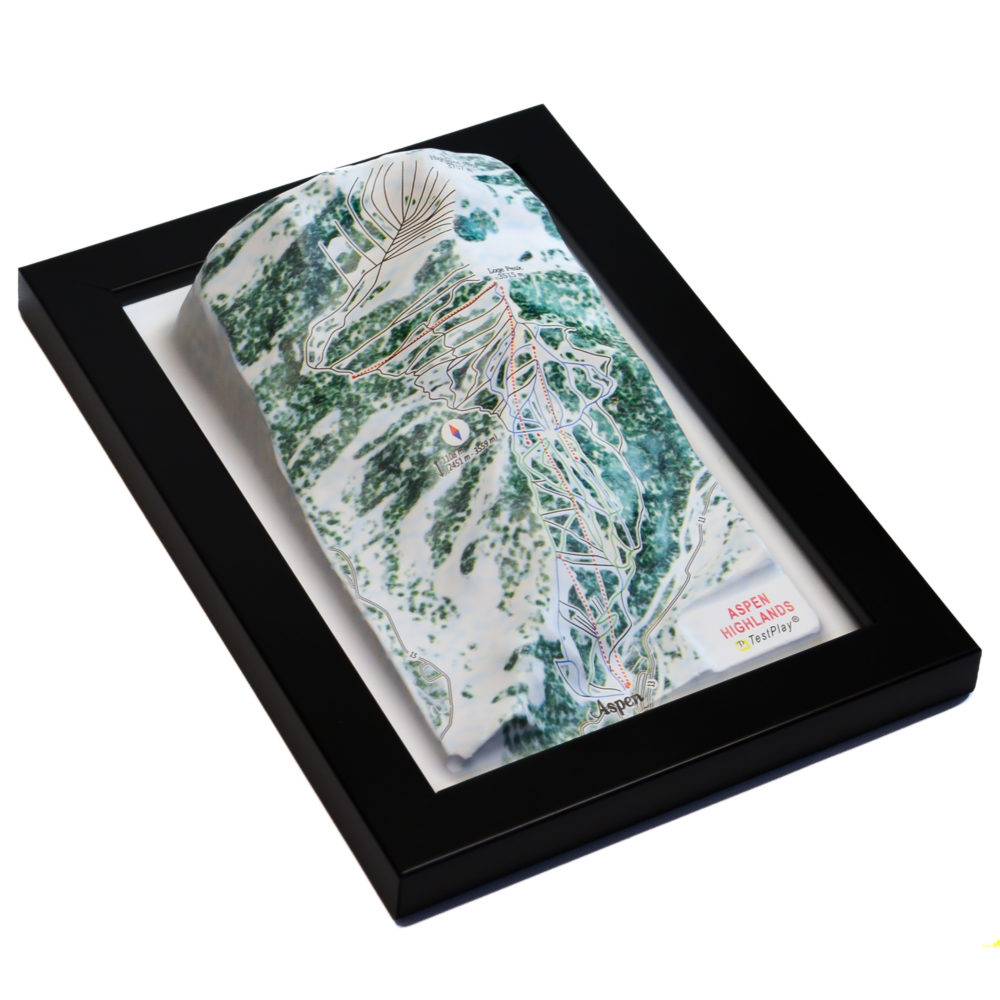 11_Aspen Highlands 3D Ski Map_04 Aspen Highlands 3D Ski Map by TestPlay - Souvenir, Keepsake, Decor