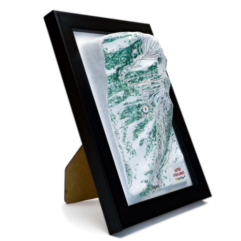 11_Aspen Highlands 3D Ski Map_10 Aspen Highlands 3D Ski Map by TestPlay - Souvenir, Keepsake, Decor