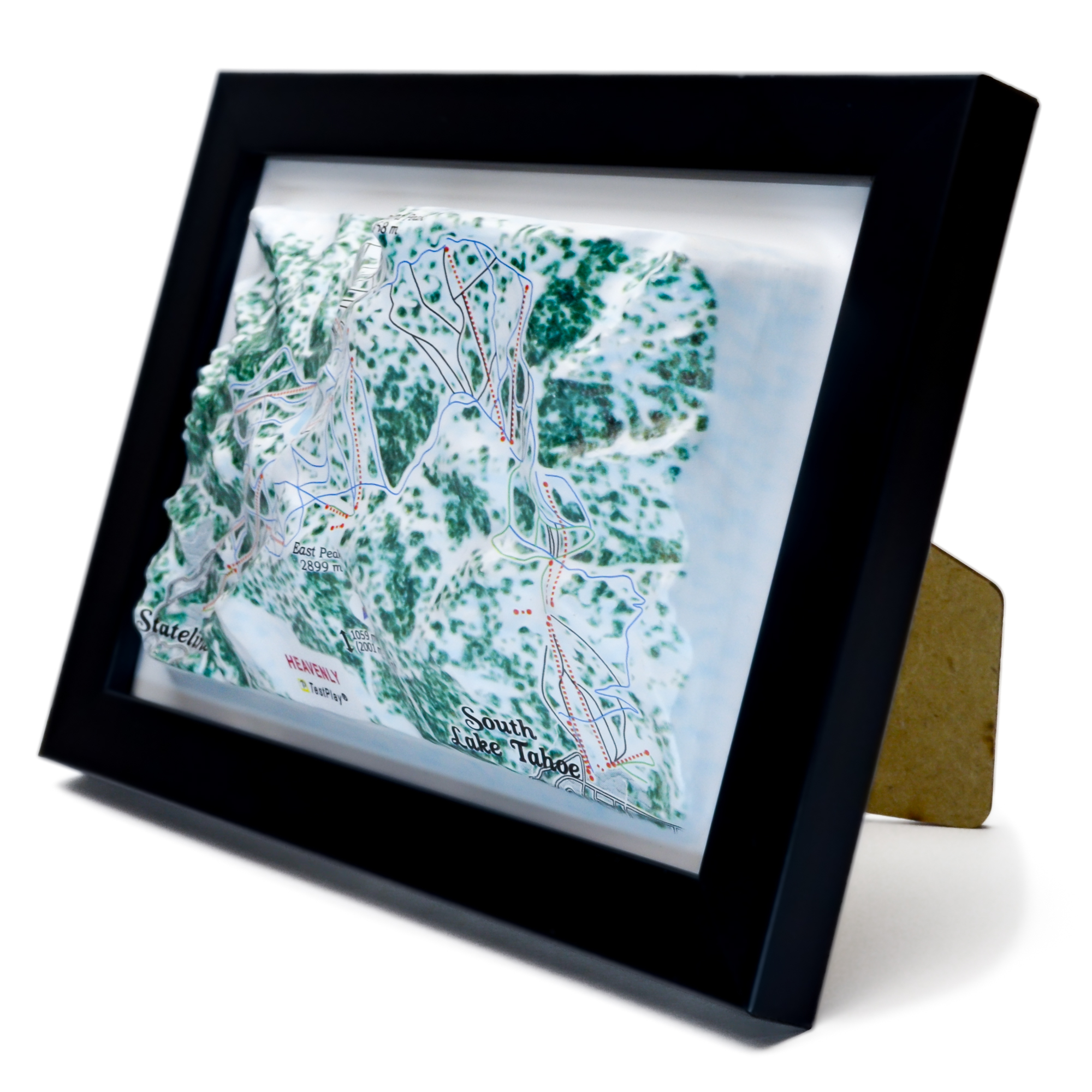 Heavenly 3D Ski Map by TestPlay - Souvenir, Keepsake, Decor