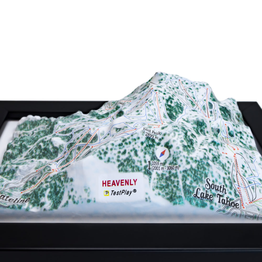12_Heavenly 3D Ski Map_04 Heavenly 3D Ski Map by TestPlay - Souvenir, Keepsake, Decor