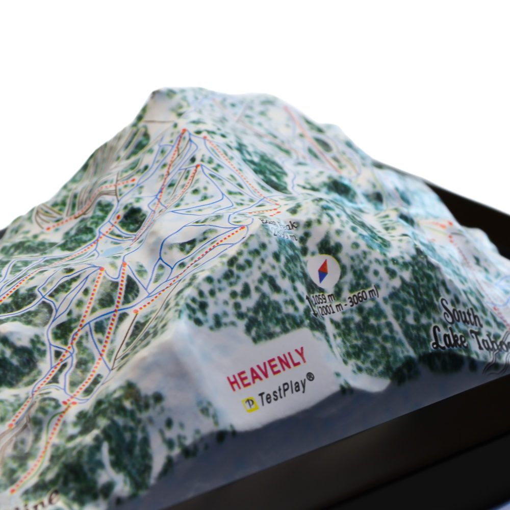 12_Heavenly 3D Ski Map_12 Heavenly 3D Ski Map by TestPlay - Souvenir, Keepsake, Decor